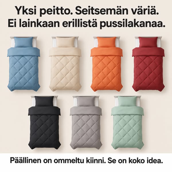 Ei enää pussilakanan vaihtoa