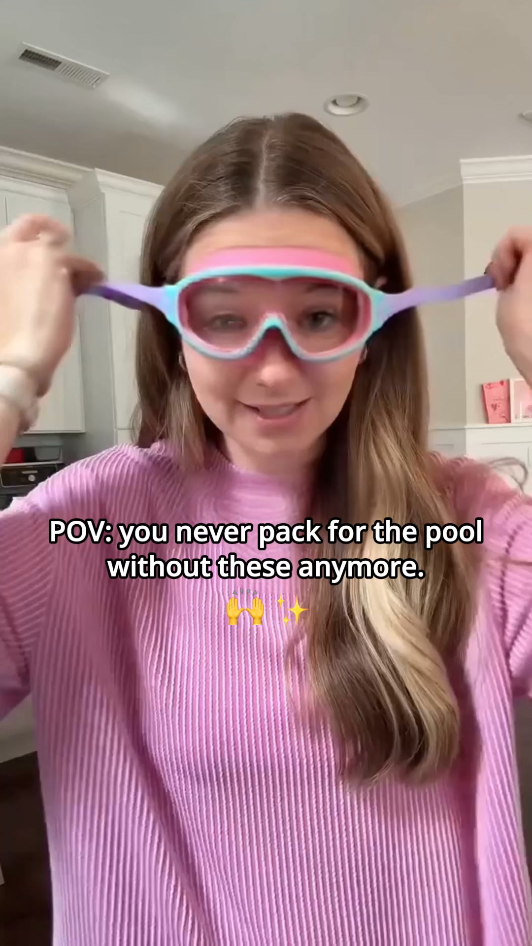 The Swim Goggles Kids Put On Themselves