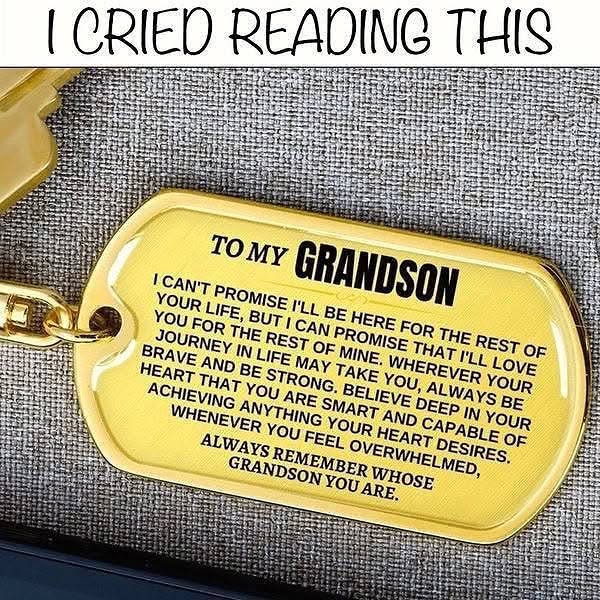 To My Grandchildren - Remember Whose Grandchildren You Are - Unique Keychain