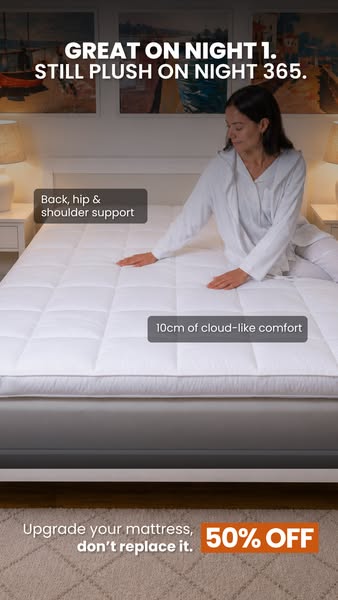 55,000+ UK sleepers choose Cloud Topper