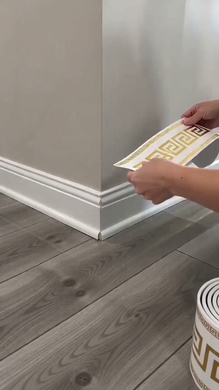 Peel & Stick 3D Baseboard Trim | No Nails Needed