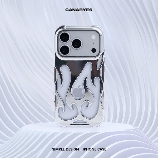 iPhone Flame Hollow Out Case