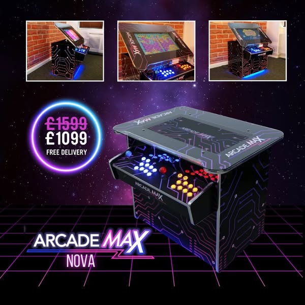 £1,099 | ArcadeMAX Nova Cocktail Arcade Machine