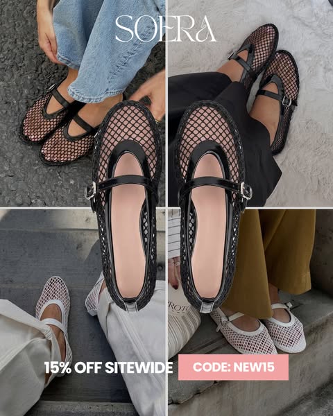Margaux Mesh Ballet Flats