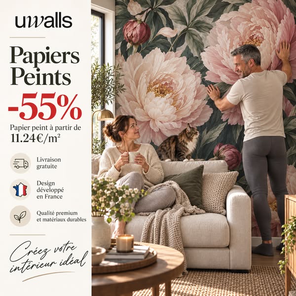‼ –40 % DE REMISE‼ PAPIERS PEINTS (€13)
