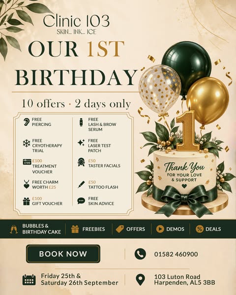 Our 1st birthday — 10 offers, 2 days only