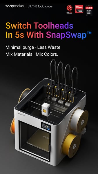 Snapmaker U1: THE Consumer Toolchanger 3D Printer.