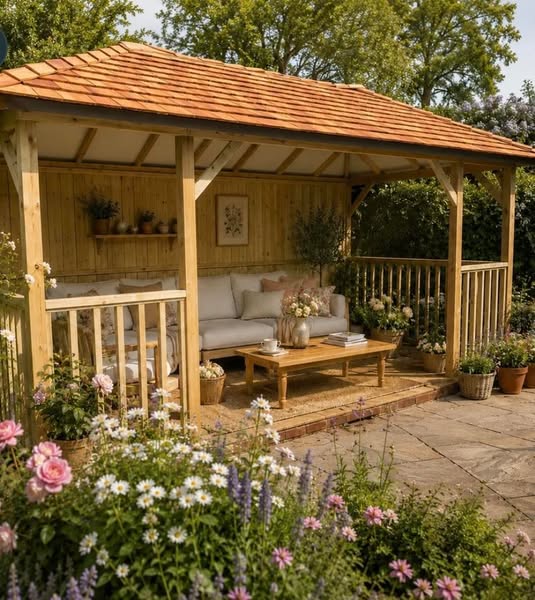 The Cedar Capanna - Luxury Cedar Shingle Gazebo