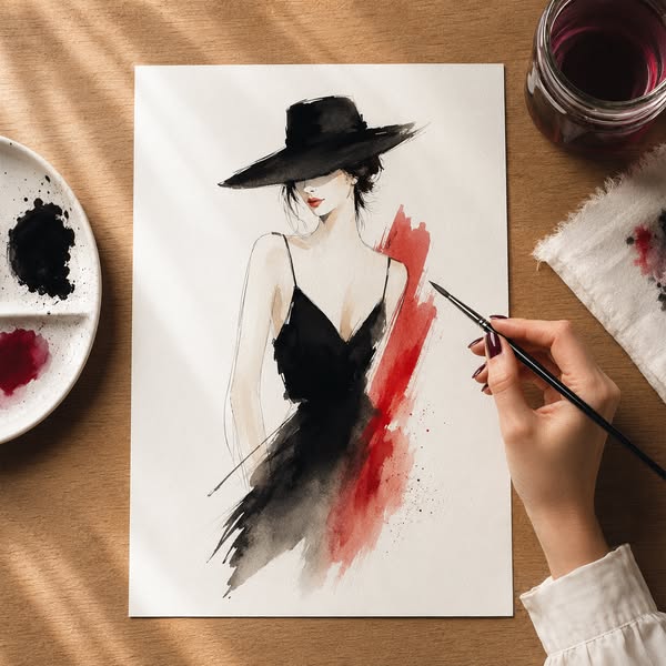 Learn the Classic French Art of Watercolor Fashion Illustration