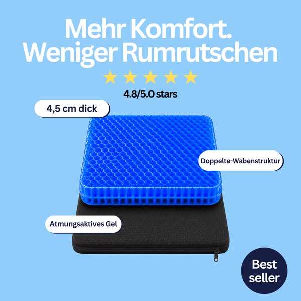 Mehr Komfort. Weniger Rumrutschen. Jetzt testen!