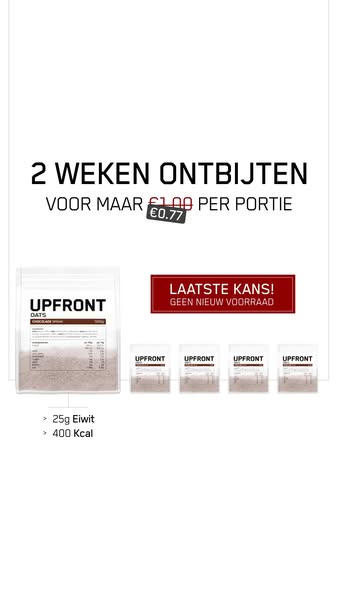 25 g eiwit per portie