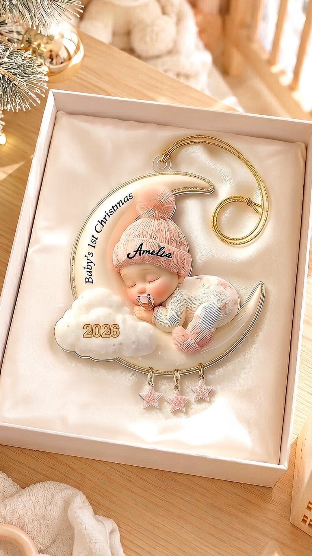 Custom Baby's First Christmas Ornament