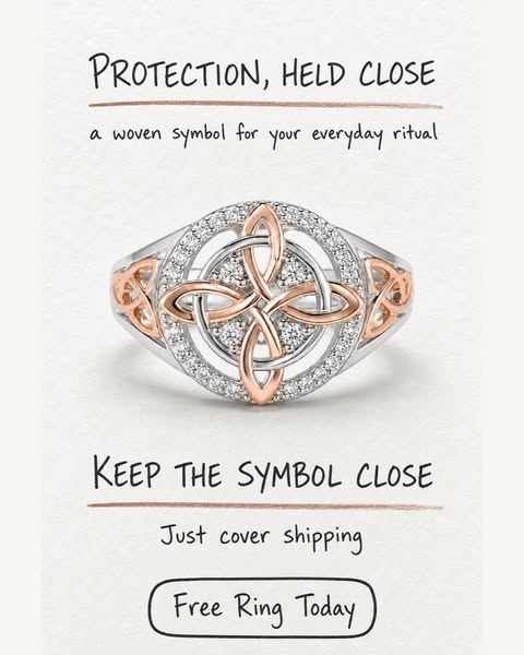 Witches Knot Circle Ring