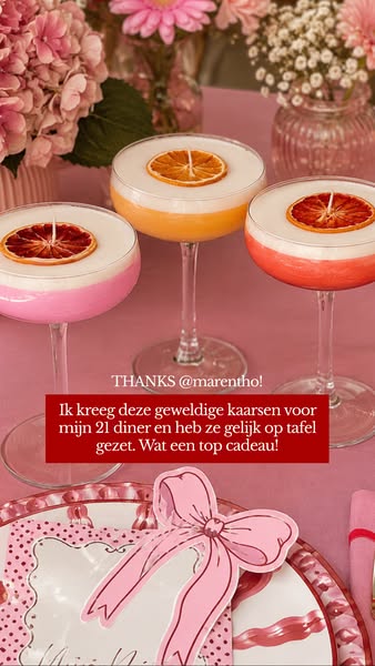Ontdek de cocktailkaarsen van Marèntho