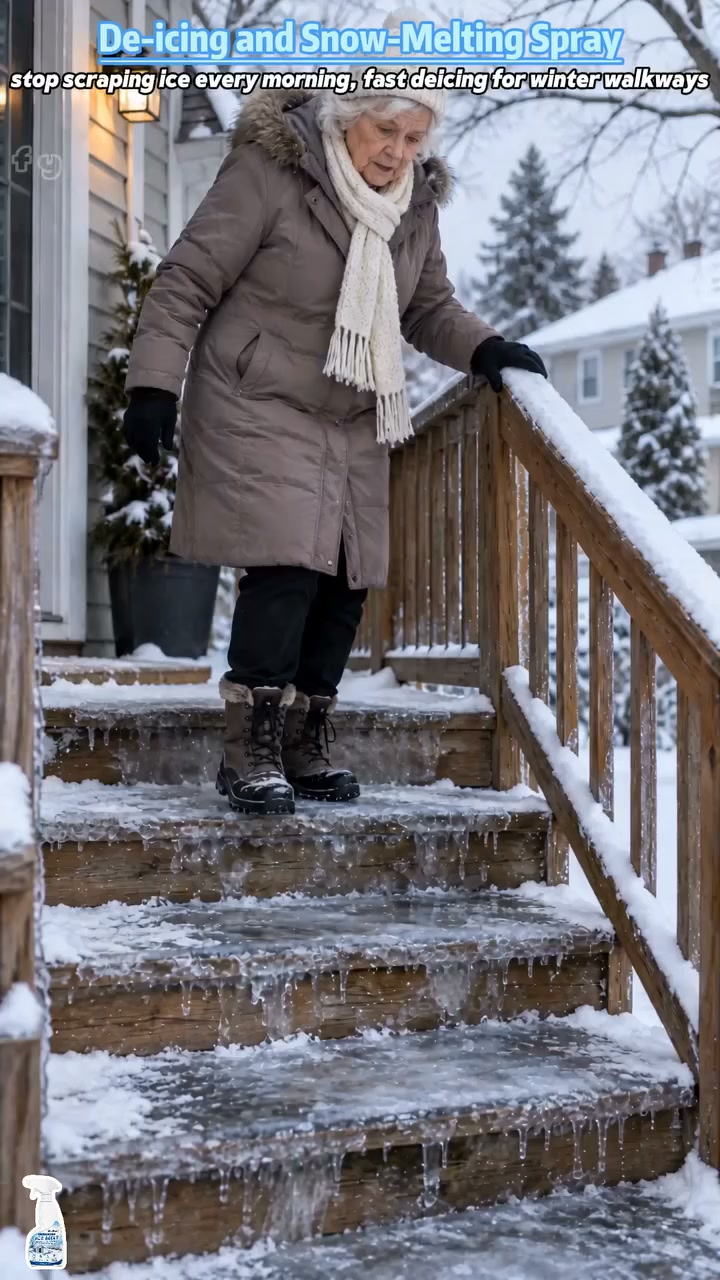 Ice Gone, Paws Happy! Pet-Safe De-Icing Spray for Clear, Safer Walkways