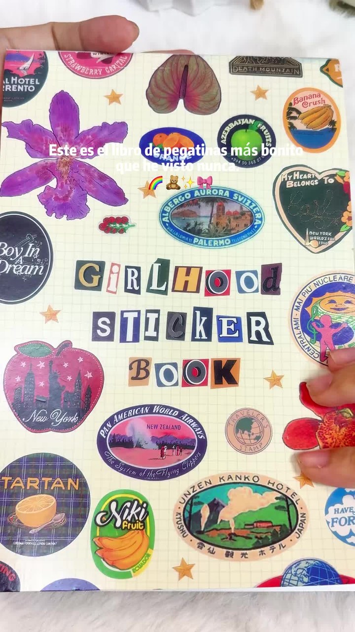 Vintage Sticker Book