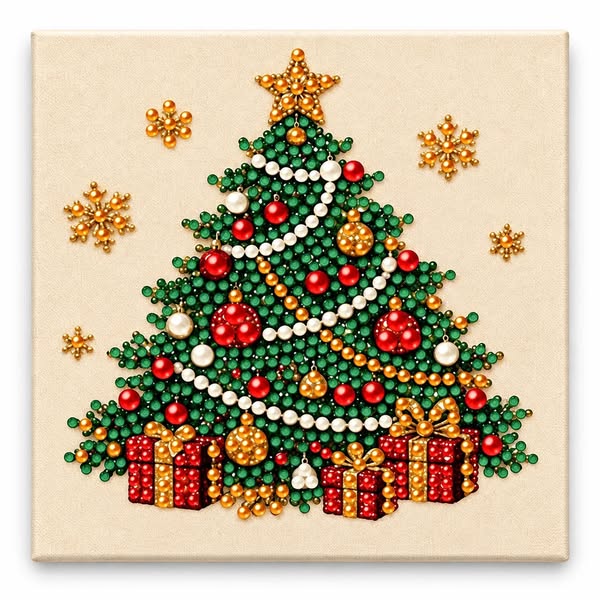 Christmas Tree Gifts Pearl Diamond Painting Kit