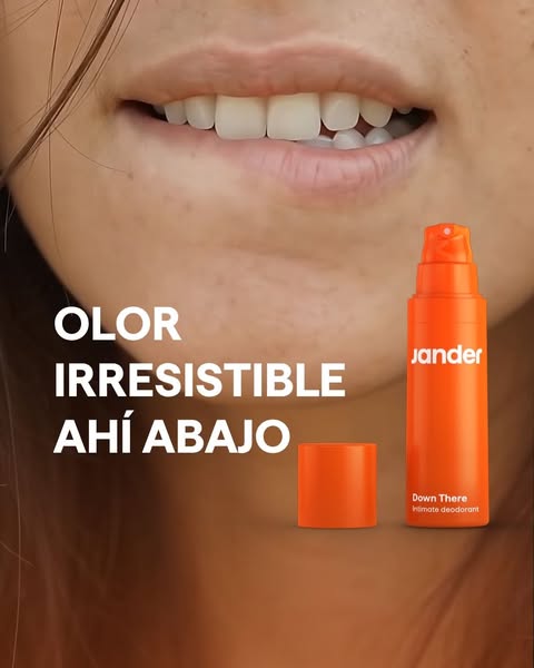 Desodorante. Sí, ahí abajo.