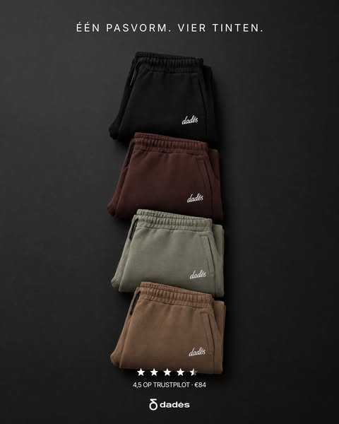 Signature jogger · 4 tinten