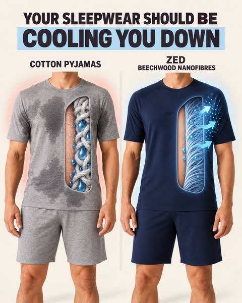 Sleepwear engineered for cooler sleep