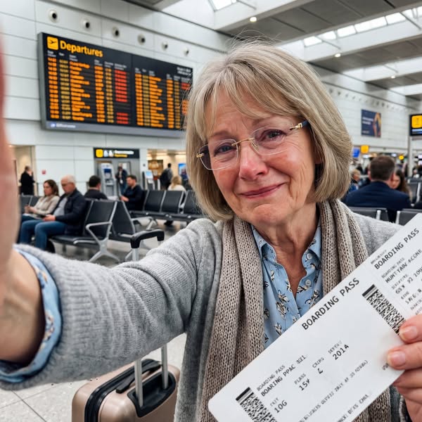 My first holiday alone after losing my husband nearly ended at the airport. Because I couldn't read the departure board.