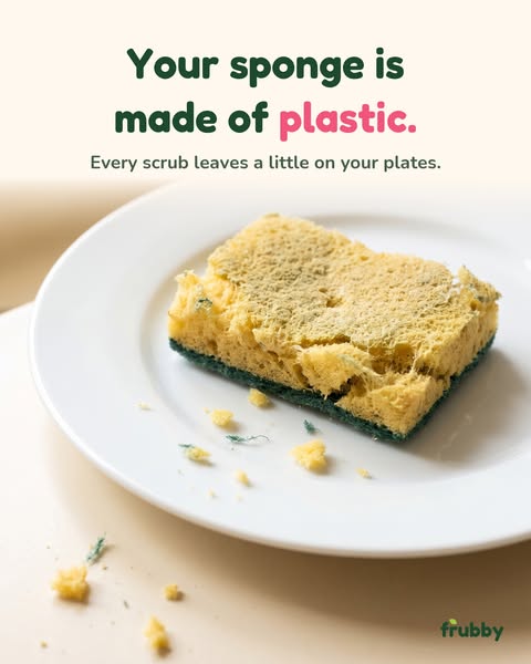 Your sponge is made of plastic