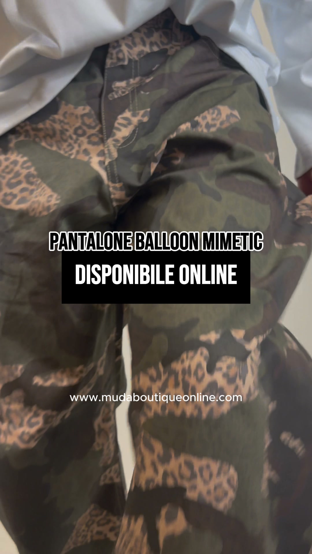 Pantalone ballon mimetic