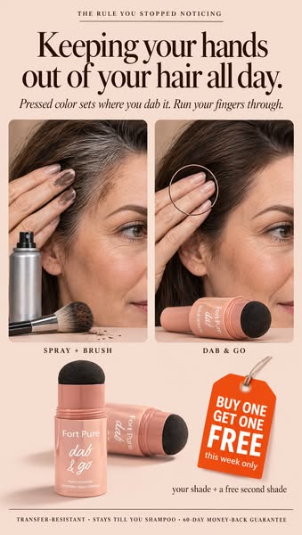 Your hairdresser's brush trick. Finished.
