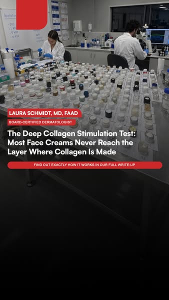 The Deep Collagen Stimulation Test: Most Face Creams Never Reach the Layer Where Collagen Is Made