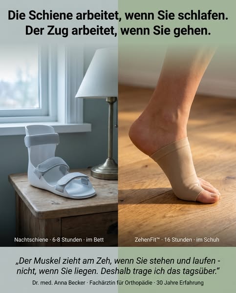 Endlich. Eine Hallux-valgus-Behandlung, die wirklich wirkt — ohne Operation.