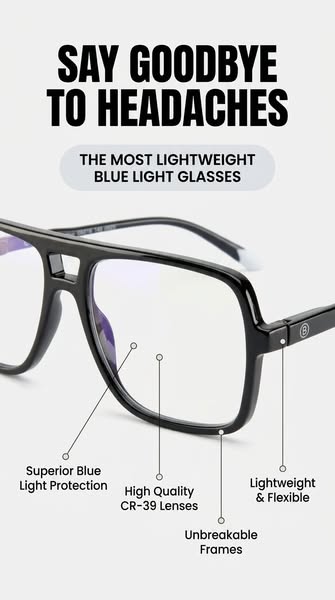 Blue Light & 100% UVA / UVB Protection