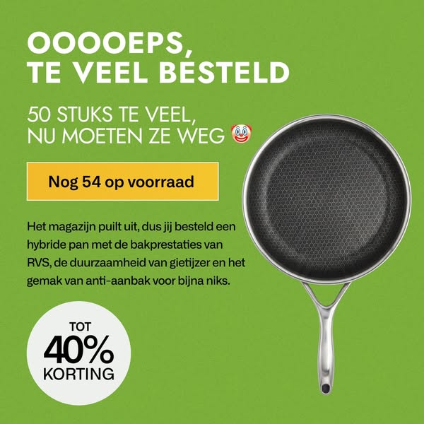 100% PFAS-vrije pannen