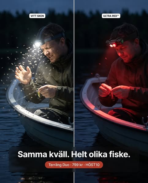 1 000 lumen. Upp till 69 timmar.