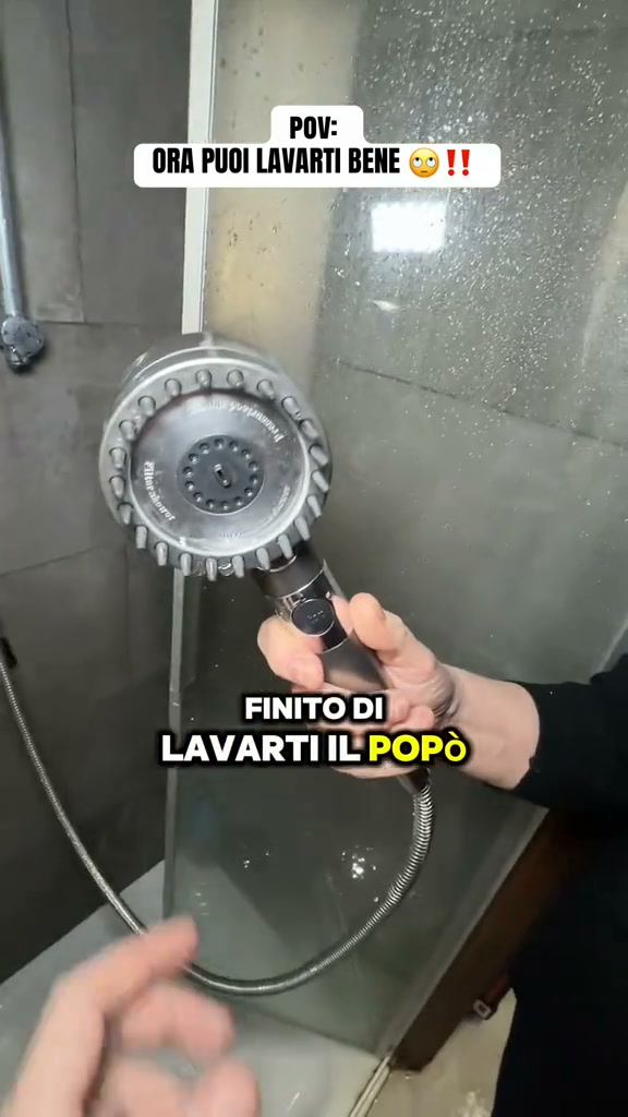 ⁠Doccia più pulita, meno calcare da strofinare