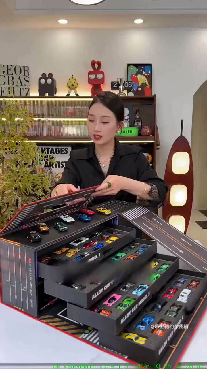 Foldable Toy Car Garage Play Set