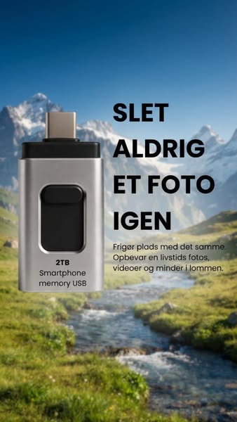Slut Med "Lagerplads Fuld" – 2TB USB Til Smartphone
