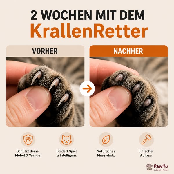 Krallenpflege ohne Stress – jetzt mit 3 Spielbälle + Ersatzfolie!