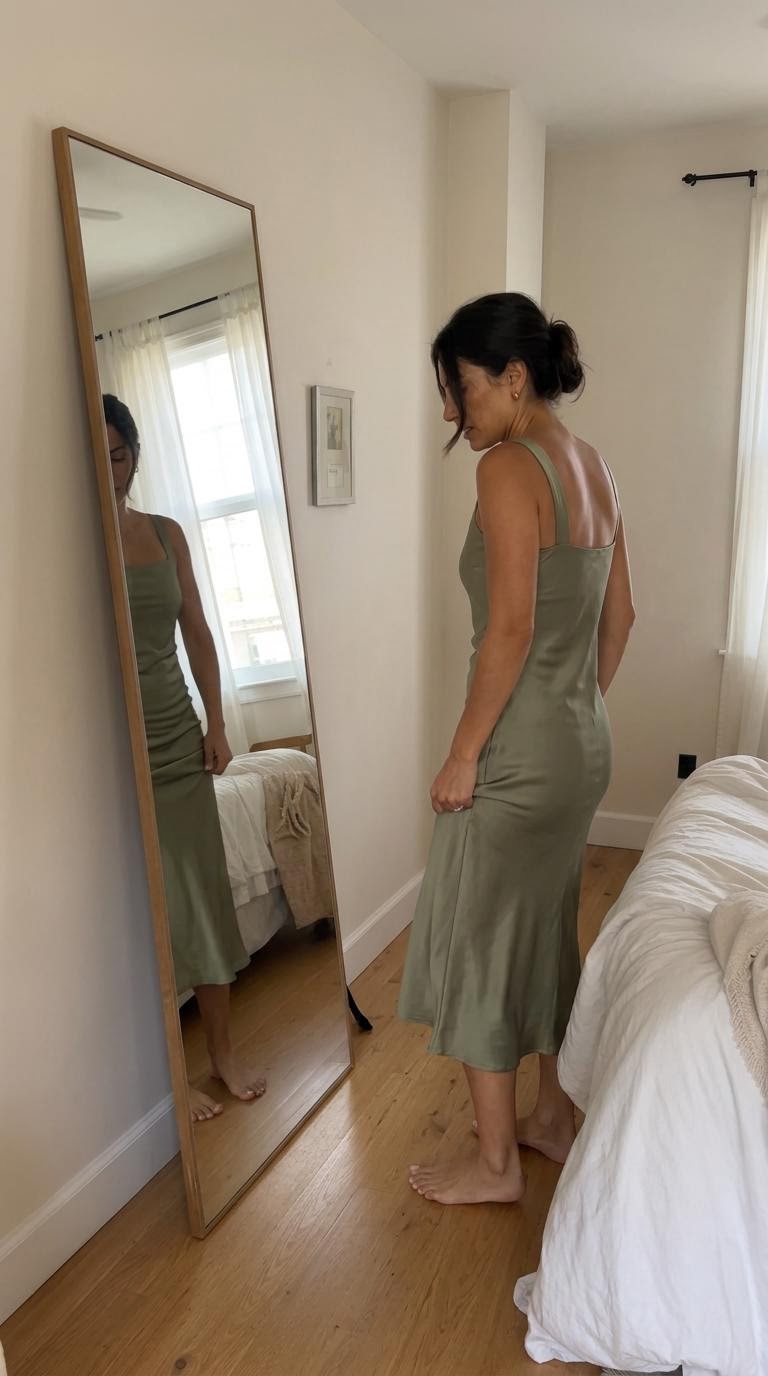 Mismo vestido. Nada se marca.