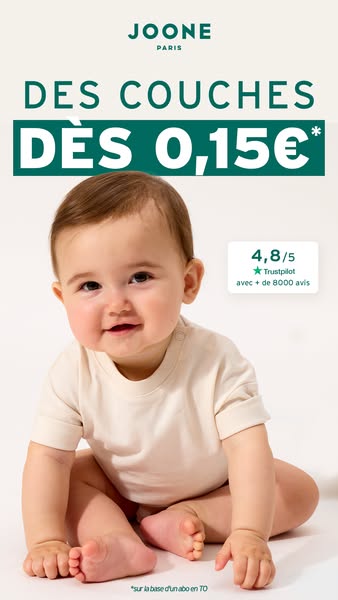 La couche à partir de 0,15 €