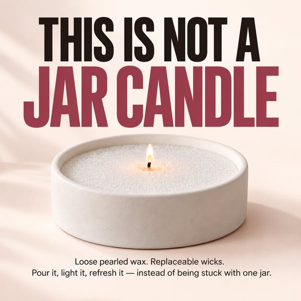 Candle Experts Going Wild Over This New "Refillable Candle System"