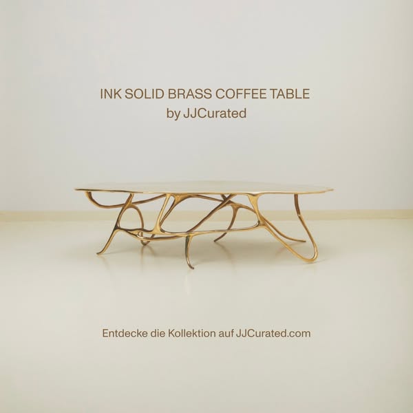 Ink Solid Brass Coffee Table by JJCurated