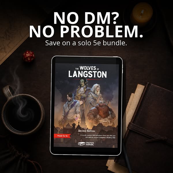 Bundle and Save on 5e Solo Adventures