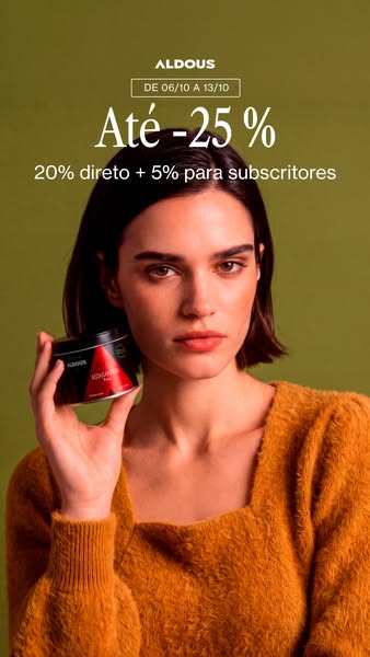 Até -25% em toda a loja | Aldous