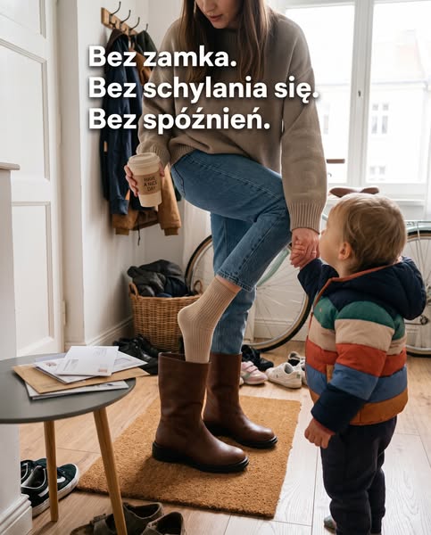 Botki Giulia z naturalnej skóry
