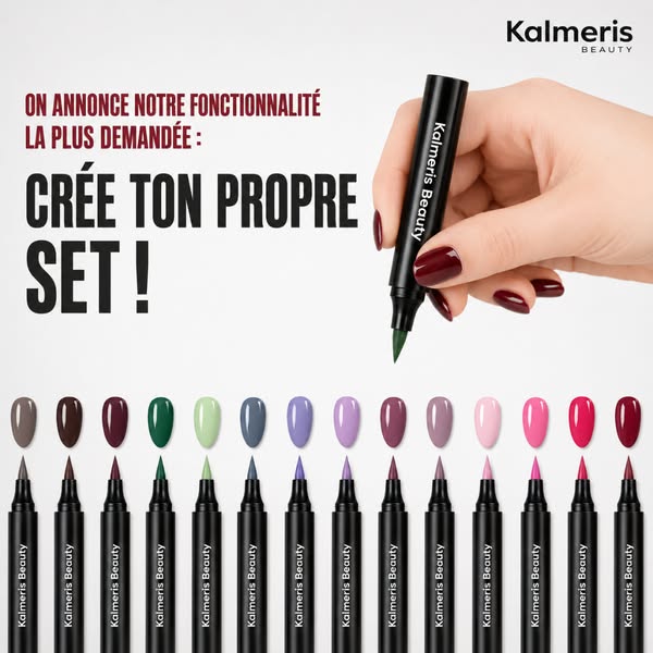 Passe au stylo vernis à ongles.