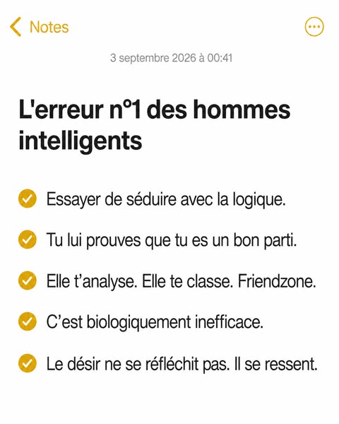 L'erreur n°1 des hommes