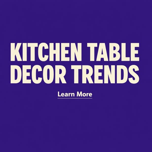 What Is Trending For Kitchen Tables