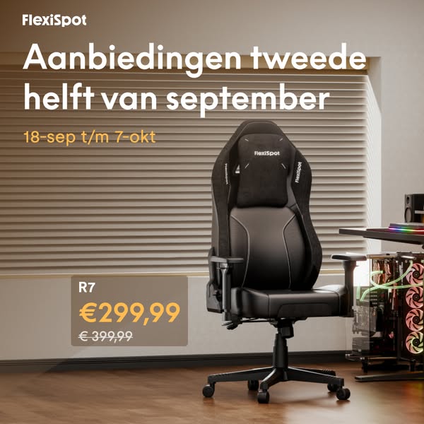 R7 — Nu €299,99 | T/m 7 okt.