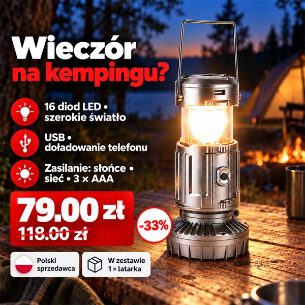 BRAK ŚWIATŁA W DOMU? ROZŁÓŻ LATARKĘ — ZAMÓW TERAZ