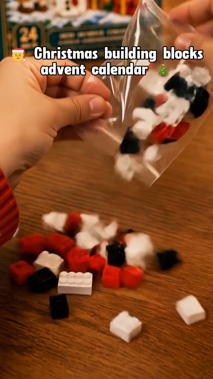 24-Day Mini Christmas Brick Ornament Advent Calendar